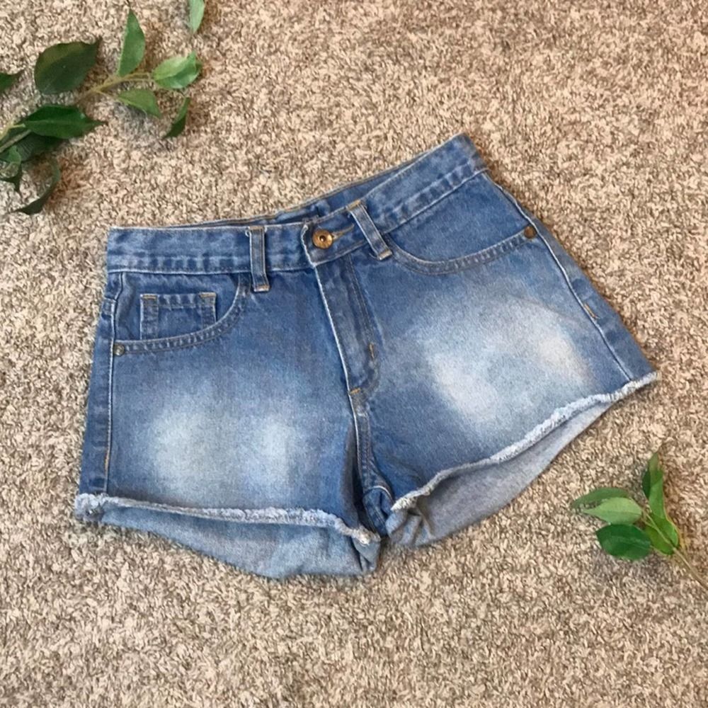 Small Womens High Waisted High Rise F&F Mom Jean Shorts Denim Cut Off Distressed